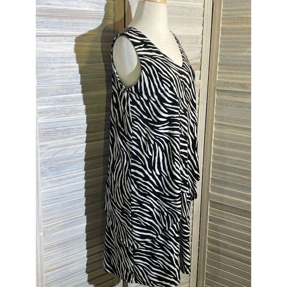 Susan Graver SP Animal Stripe Dress - Picture 11 of 13